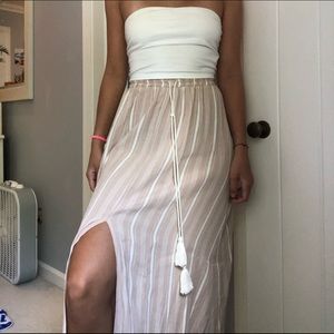 Urban Outfitters Striped Maxi Skirt